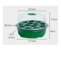 3 Pieces Moisture Retention 13-Cell Starter Kit Easy Monitoring Starter Kit Reusable Humidity Dome Tray Watertight Base for Balcony, Greenhouse, Nursery