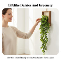 Artificial Flower Vine Low Maintenance Cascading Flower Wall Decor Everlasting Artificial Hanging Plant for Homeowners, Adults, Indoor, Bedroom