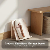 Space-Saving Narrow Shoe Rack Modular Design Stackable Shoe Rack Easy Assembly Sturdy and Stable for Families, Homeowners, Hallway, Bedroom, Dorm Room, Closet