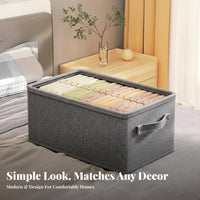 Large Capacity Foldable Wardrobe Organizer Stackable Design Clothing Container particle-resistantresistant Household Storage Steel Frame for Students, Families, property owners, Closet, Bedroom, Dorm Room, Under Bed