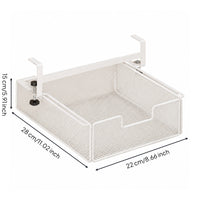 Space Saving Hidden Desk Drawer No-Drill Installation Clamp-on Under Desk Drawer Large Capacity Slide-out Mesh Basket Heavy Duty for Students, Dorm Room, Study