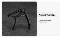 Guitar Capo Preserving Silicone Pad Acoustic Electric Guitar Capo Maintains Intonation Musical Instrument Accessory for Stage Performance, Live Gigs