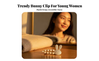 Bunny Duckbill Clip Korean Design Crystal Bunny Barrette Cute Design Rhinest Single Hare Hair Clip for Women, Girls, Daily Wear, Party
