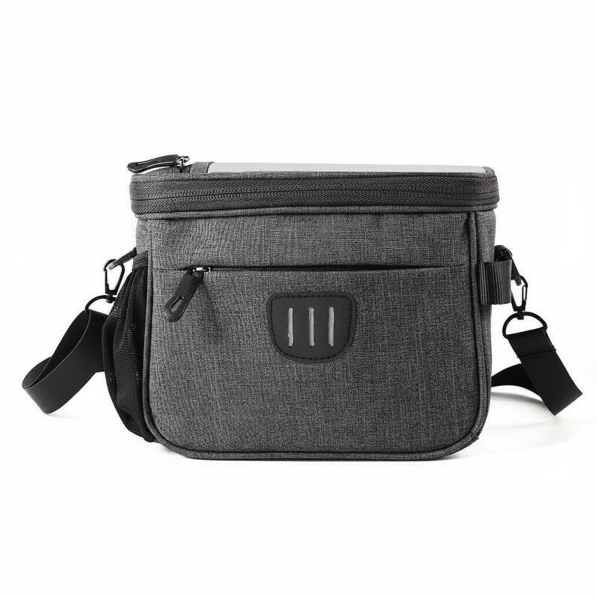 Wear-Resistant Two-Wheeler Handlebar Bag Mesh Side Pocket Scooter Handlebar Bag Transparent Top Panel Cycling Gear Press Screen Window