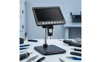 Microscope with Screen 1080P IPS-Type Screen Microscope Bright for Classroom