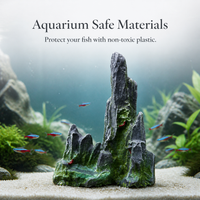Aquarium Mountain Ornament Fish Tank Decoration Artificial Rockery Landscape Micro-Landscape Decor