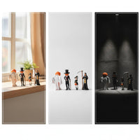 4 Pieces 1:64 Scale Miniature Figures Authentic Hand-Painted Miniature Figures Dynamic Diorama Figure for Collectors, Dioramas