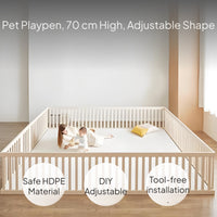 DIY Indoor Pet Playpen Dog Crate House HDPE Fence