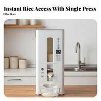 Japanese Design Rice Storage Container Large Capacity Measuring Rice Bin Moisture-Proof