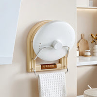 Pot Lid Holder Wall Mount Organiser, No Drill Lid Holder, Small Kitchen Organiser, Aluminium Alloy Rack for Cupboard Storage