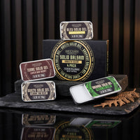4 Pack Portable Fragrance Salve Easy to Apply Solid Fragrance Tin Spill-Resistant Personal Care for Portable Convenience, Office