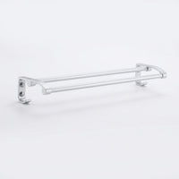 Wall Mounted Towel Rack with Double Bar for Washroom and Shower Room, Aluminium Alloy Bath Holder for Families