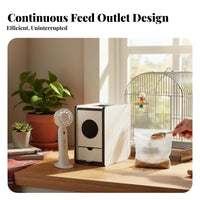 Bird Husk Separator Easy To Purified Avian Cleaner Machine Adjustable Fan Speed Parrot Food Dehusker