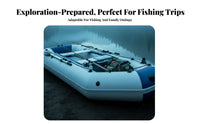 Inflatable Fishing Boat Wear-Withstand Ant Hard Bottom Inflatable Boat Watercraft Multiple Separate Air Chambers 3-Ply Material