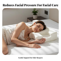 Memory Foam Side Sleeper Pillow Skin-Friendly Cover Cervical Support Pillow Breathable for Adults, Back Sleepers, Sleeping, Resting, Bedroom