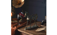 Equine Metal Sculpture Decor Vintage Horse Statue Industrial Tabletop Ornament for Sideboard