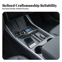 TPE Center Console Organizer Insert Molded Textured Console Insert Contoured Car Accessory Ribbed