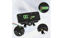 Universal Tricycle Instrument with Bracket Wired Digital Dashboard Backlit Speedometer Clear Visibility for Commuting