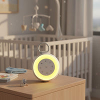 Stress Relief Ambient Sound Machine Night Light 24 Soothing Sounds Portable Baby Sleep Soother Auto-Deactivate Timer Rechargeable Sound Machine for Babies, Kids, Adults, Bedroom, Travel