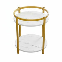 Built-in Ashtray Mahjong Table serving cart Movable Design Game Room Furniture 2-Tier Storage Serving Stand Integrated beverage holder Holders for Smokers, Teahouse