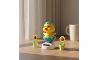 No Batteries Needed Dancing Chick Dashboard Ornament Whimsical Design Solar Powered Chick Bobblehead Eco-Friendly Solar Bobblehead Chicken for Office Desk, Windowsill