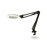 Clamp-on Magnifying Lamp LED Desk Magnifying Lamp Desk Magnifier with Light Dimmable for Crafters, Crafting, Repair Tasks