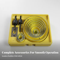 Kit Cutting Edges Set Sturdy Downlight Installation Tool Kit for Handymen, Construction Workers, Home Improvement, Workshop, Job Site