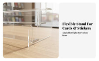 Greeting Card Display Rack Unobstructed Front Tiered Card Simple to Clean to Clean