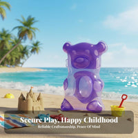Gummy Creature Surfboard Thickened PVC Inflatable Gummy Creature Buoy Kids Inflatable Surf Mat Transparent Portable for Lake
