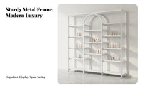 Cosmetic Display Rack Multifunctional Freestanding Display Rack Versatile Design Multi-Tier Retail Stand for Retailers, Boutique, Supermarket, Bedroom