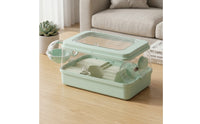 Hamster Cage with Wheel Easy to Clean Hamster Cage with Tubes Small Animal Enclosure Ventilated Complete for Living Room