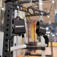 Adjustable Rotating Handle with Knurled Grip 360-Degree Pull-up Handle Non-Slip Pull-up Bar Attachment Comfortable for Athletes, Home Gym