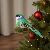 8 Pieces Compact Size Clip-Attached Fake Bird Lightweight Feather Bird Ornament Reusable for Christmas Tree