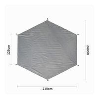Waterproof Camping Ground Mat Hexagonal Camping Mat Wear-Resistant Outdoor Gear PE for Grass Protection, Picnics