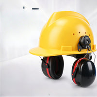 Helmet-Mounted Ear Muffs Cushioned Ear Muffs with Hard Hat Mount Long-Lasting