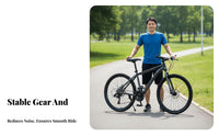 Mountain Bike Aluminum Alloy Frame Hardtail Mountain Bike Variable Speed Cycle Disc Brakes Multi-Terrain Cycle for Countryside