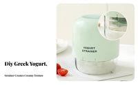 Food-Grade Material Greek Yogurt Strainer Easy to Clean Yogurt Strainer Multi-Purpose Whey Separator Compact Design for Meal Prep, Refrigerator