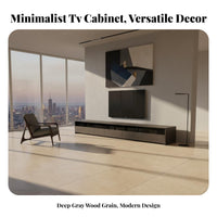 TV Cabinet Wear-Resistant Surface Short Throw Display Unit Cabinet Built-in Cable Management Modern Floor TV Console for Home Theater Enthusiasts