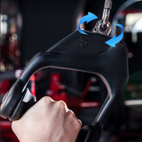 Training Handle with Rotating Ends Ergonomic Cable Machine Handle Compact Lat Pulldown Bar for Bodybuilders, Athletes, Home Gym, Fitness Center