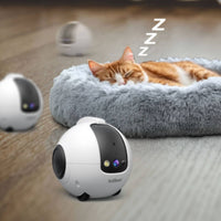 Distant-Controlled Mobile Pet Camera Robot Two-Way Audio Pet Robot with Treat Dispenser Smart for Dog Owners, Home, Indoor