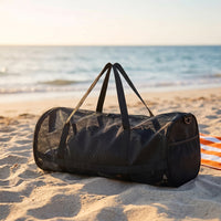 Easy Dry Mesh Duffel Bag Breathable Mesh Bag with Shoulder Strap Lightweight Sports Duffel with Side Pocket Heavy Duty for Swimmers