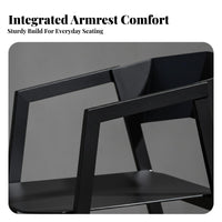 utilitarian aesthetic Minimalist Backrest Chair warehouse Aesthetic Modern Dining Chair Sturdy Metal Legs Seating Furniture long-lasting Construction for Interior Designers, Design fans, Hotel, Restaurant, Meeting Room, Kitchen