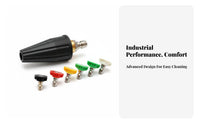 Ceramic Ball Core High Pressure Washer Turbo Nozzle Leakproof Design 1/4 Inch Quick Connect Nozzle Versatile Application