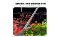 Siphon Water Changer Strong Suction Aquarium Siphon Vacuum Multi-Functional Fish Tank Gravel Cleaner for Pet Owners, Hobbyists, Home