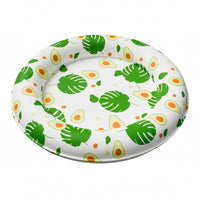 Raised Rim Donut Pet Bed Recessed Center Padded Rim Pet Bed Padded Cooling