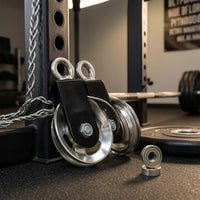 360 Degree Rotation Fitness Cable Pulley Assembly Quiet Bearing Gym Pulley Roller Grooved