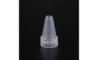 Star Piping Tip Translucent Decorating Tip with Threaded Base Tapered