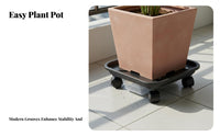 Rolling Flower Mover with Wheels Water Collection Tray Pot Mover for Gardeners, Homeowners, Garden, Outdoor