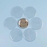 Round Transparent PVC Badge, Photocard Holder for ID, Plastic Protector for Identification Badges, Use at Events