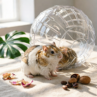 Clear Hamster Sphere Transparent Hamster Exercise Sphere Outdoor Use for Indoor